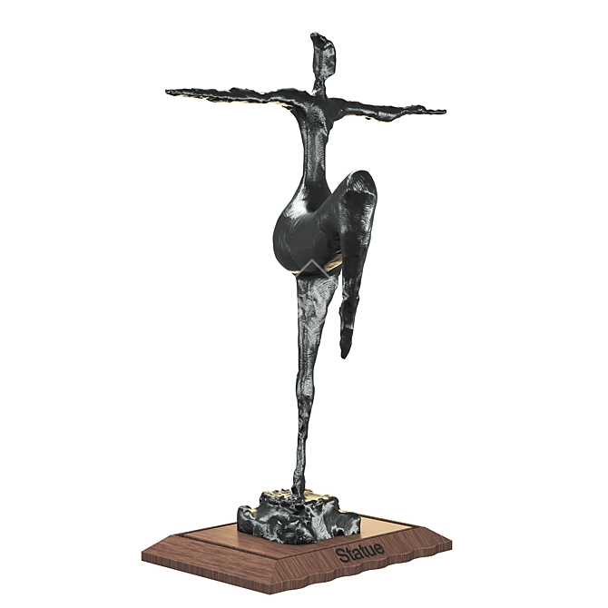 Elegant Women Statue Sculpture 3D 3D model image 3