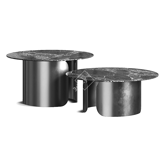 Nested Coffee Tables 3D Models 3D model image 3