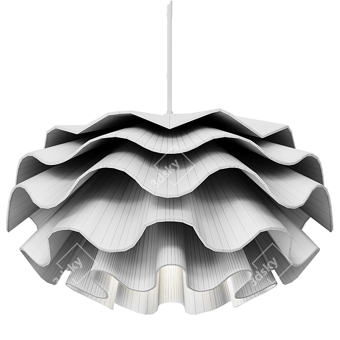 Petite Blossom Acrylic Pendant Light 3D model image 2