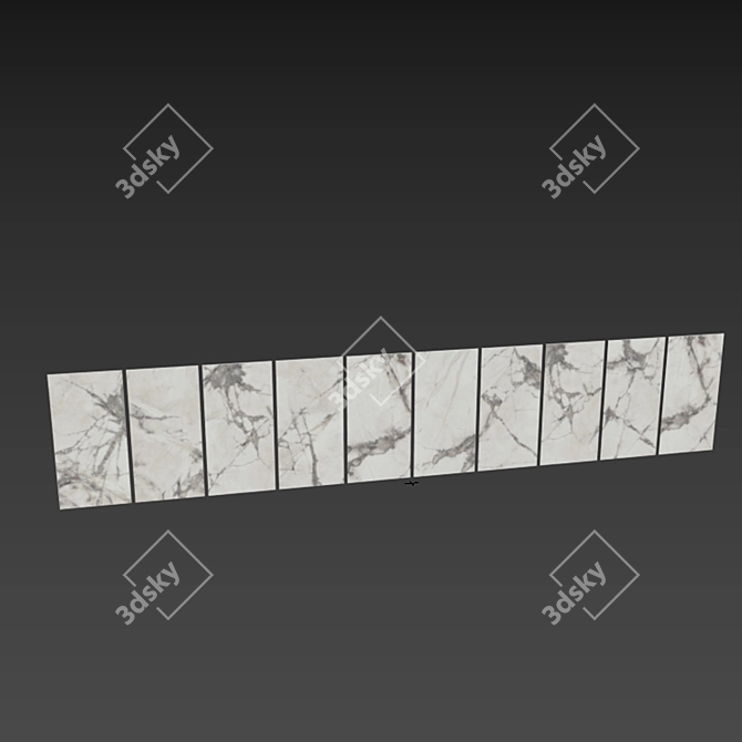 Invisible Pearl Lux Ceramic Tile 3D model image 3