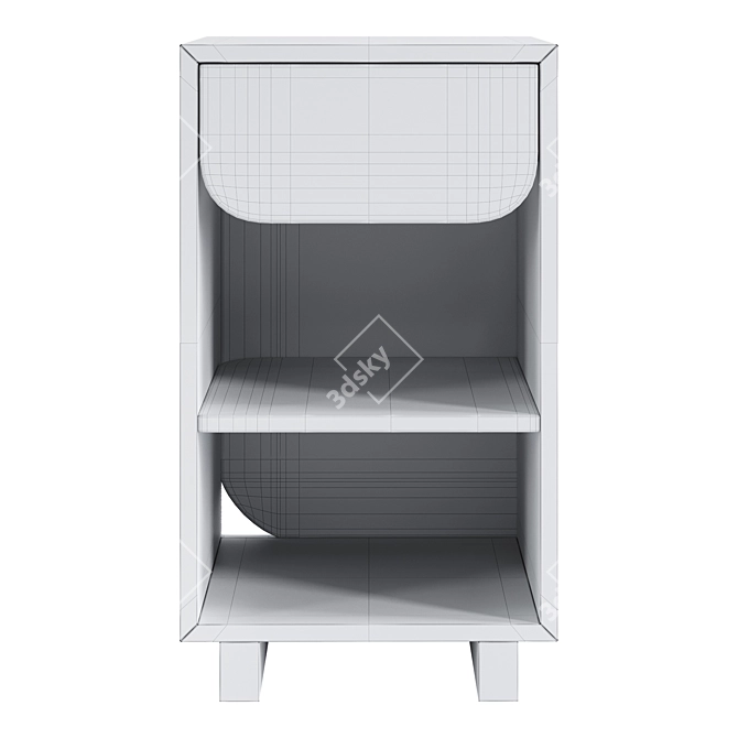 Scandinavian Style Vidja Bedside Table 3D model image 3