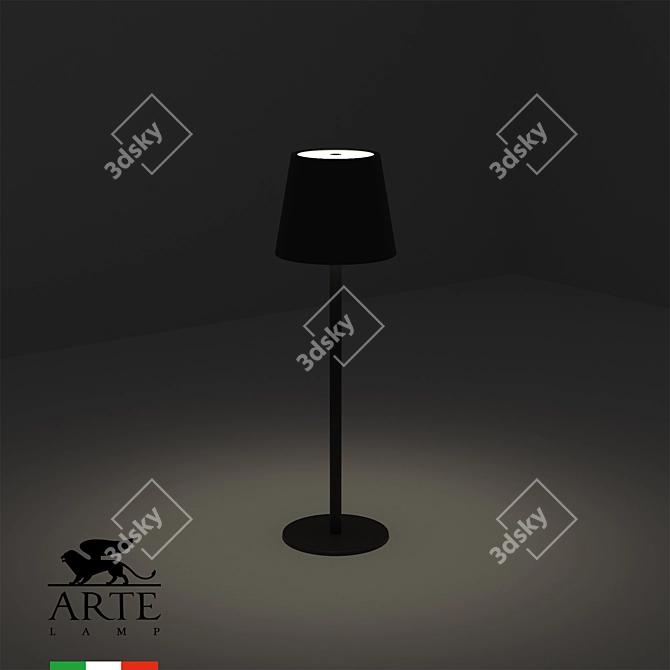 ArteLamp Table Lamp A1614LT-1BK 3D model image 4