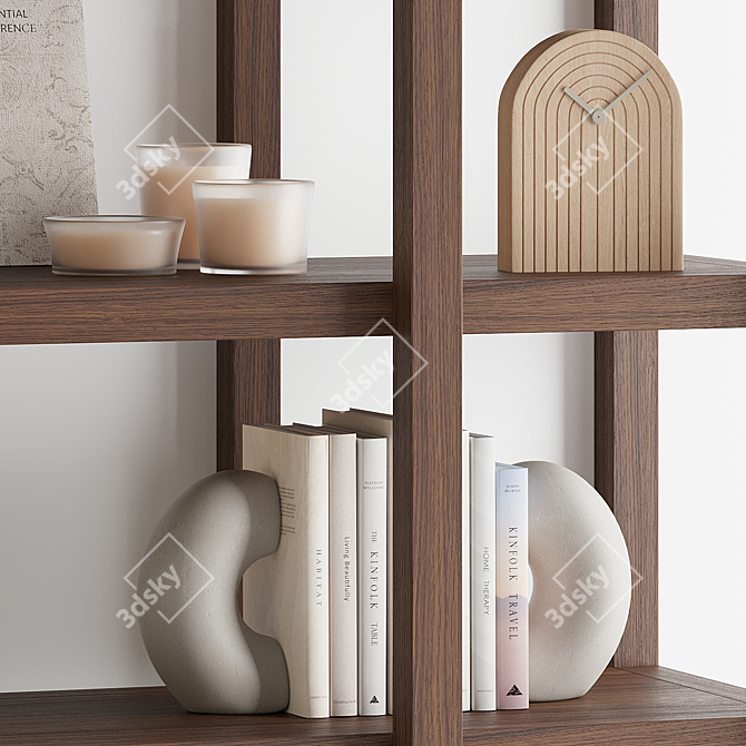 Modern Kiora Etagere Bookcase Furniture 3D model image 3