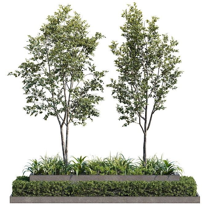 Outdoor Plant 26 Replica Statute 3D model image 1