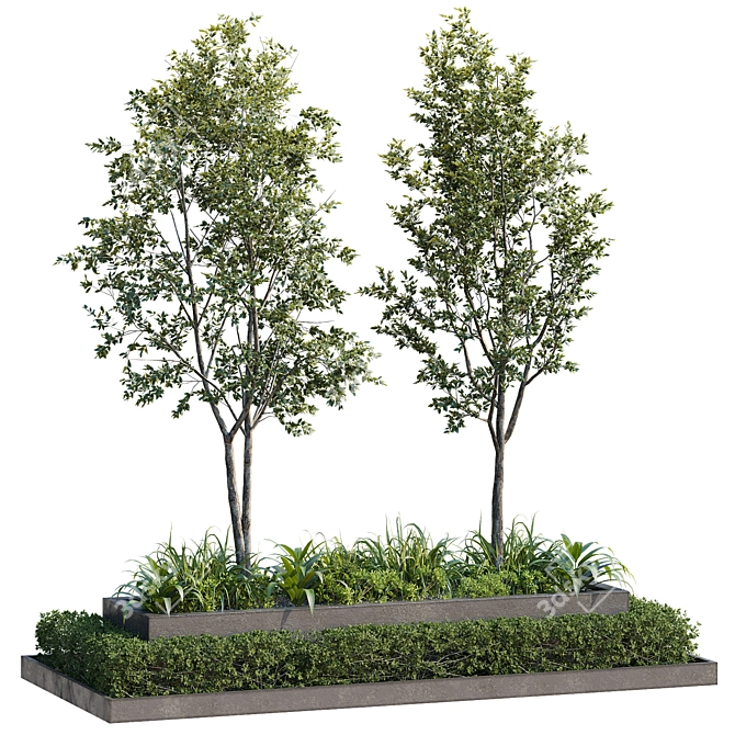 Outdoor Plant 26 Replica Statute 3D model image 2