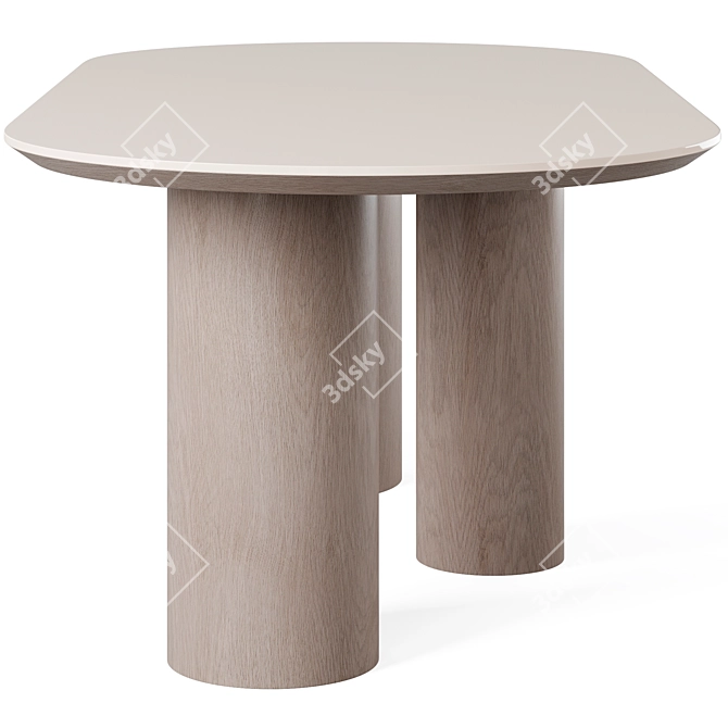 Elegance Dining Table Cazarina 3D model image 4