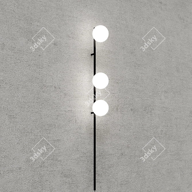 Candied Spherical Wall Light 3D model image 4