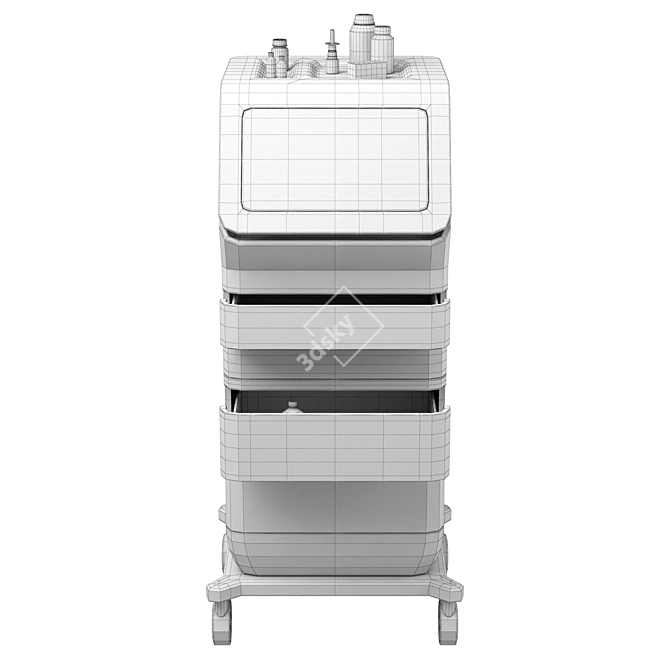 Franklin Patient Cart: Healthcare Essential 3D model image 4