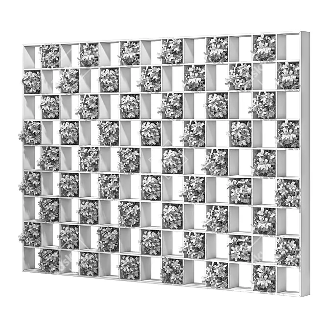 Modern Modular Wall Partition System 3D model image 5