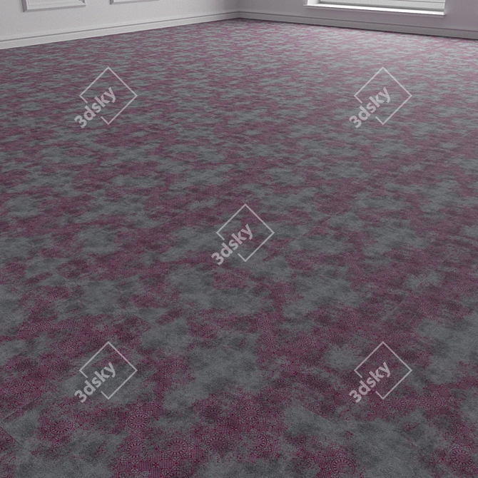 Floor Carpet Tile Fragment Set 3D model image 2