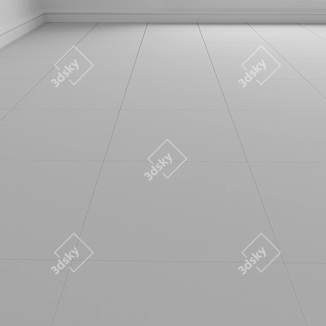 Customizable Floral Carpet Tiles 3D model image 4