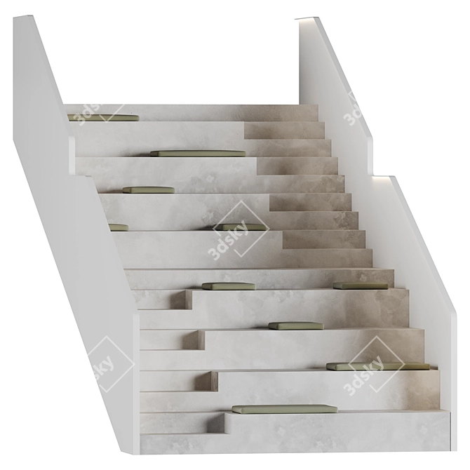 Amphitheater Staircase with Integrated Lighting 3D model image 1