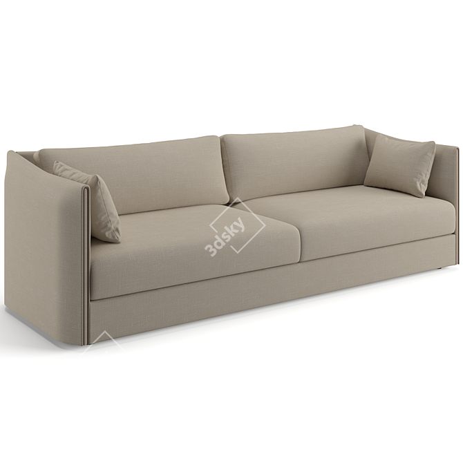 Trussardi Casa Maryl Sofa 224cm 3D model image 3