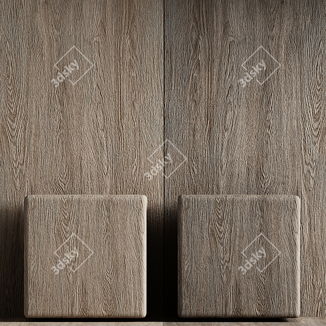 Seamless 4K Wood Texture Pack 3D model image 1