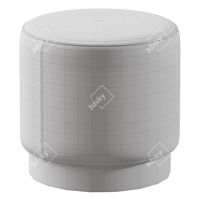 Marshmellow Stool 3D Model Render 3D model image 5