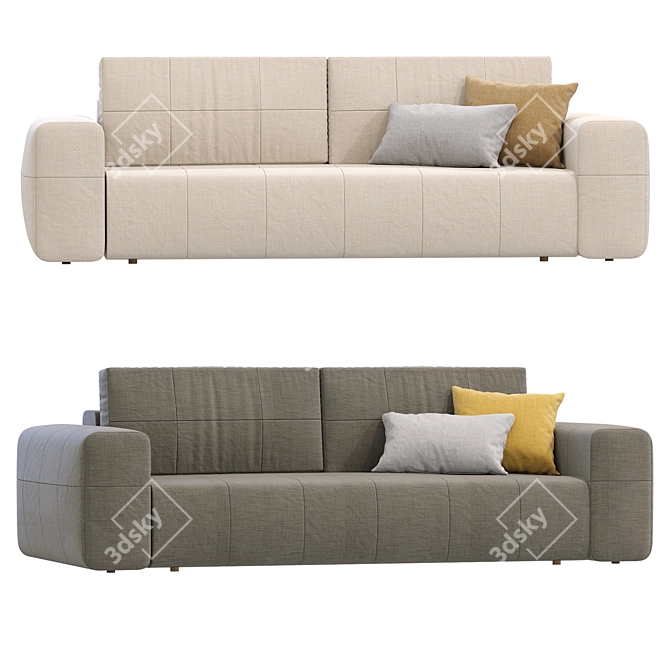 Modern Baima Sofa by DivanRu 3D model image 1