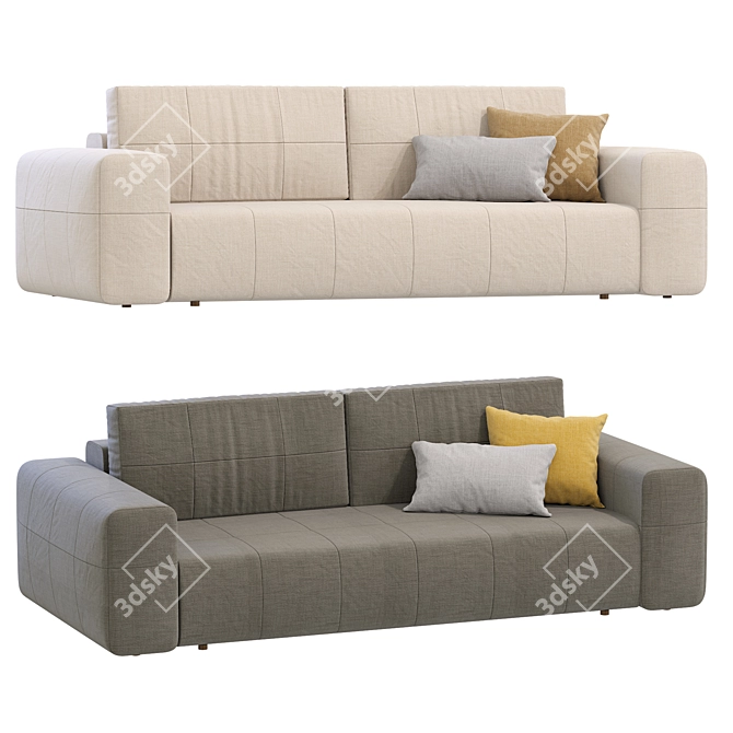 Modern Baima Sofa by DivanRu 3D model image 4