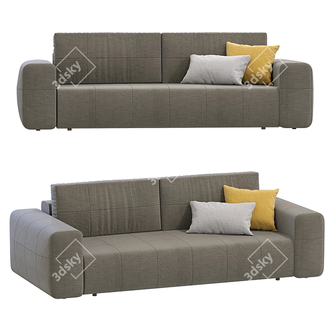 Modern Baima Sofa by DivanRu 3D model image 5