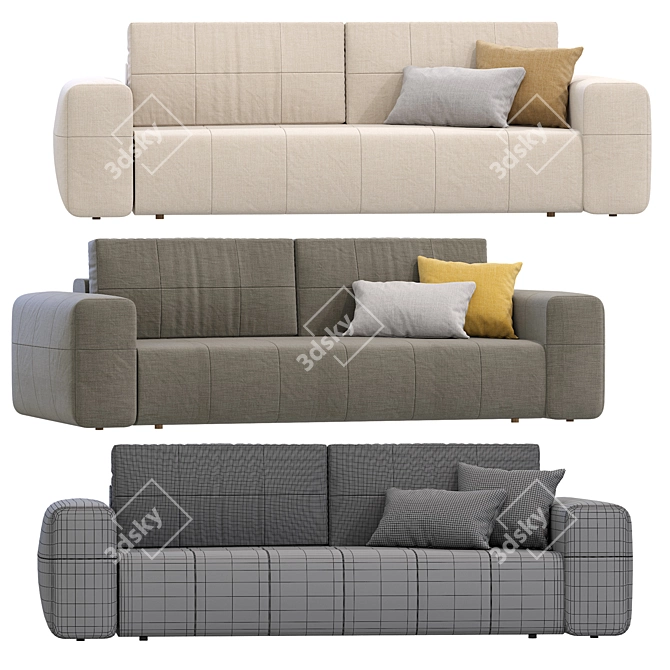 Modern Baima Sofa by DivanRu 3D model image 6