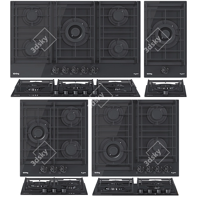 Korting Kitchen Appliance Bundle 3D model image 4