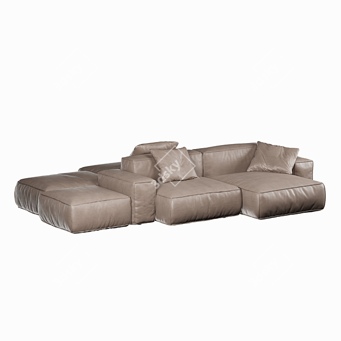 Modern Modular Sofa Collection 3D model image 2