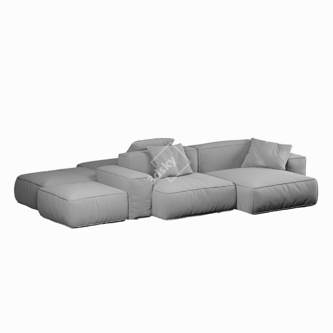 Modern Modular Sofa Collection 3D model image 3