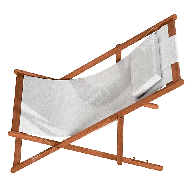 Acacia Deck Chair | UV Unwrapped | 8192x8192 Texture 3D model image 4