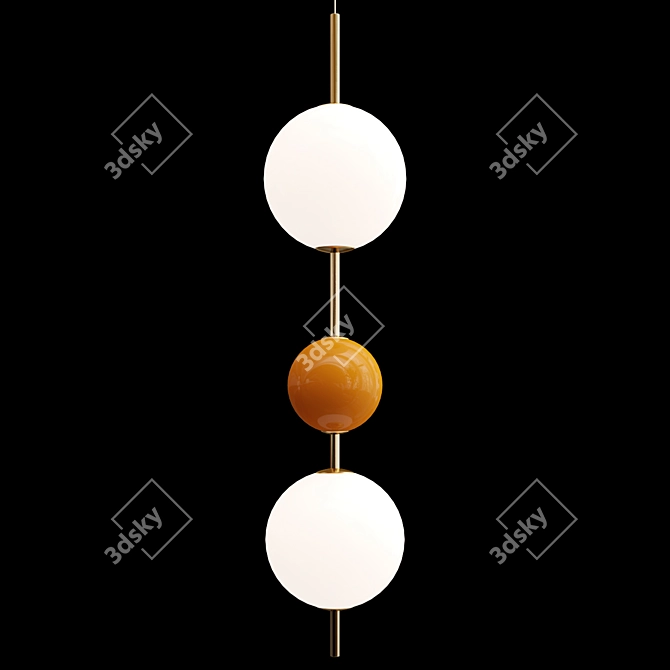 Sweet Candied Balls Pendant Light 3D model image 2