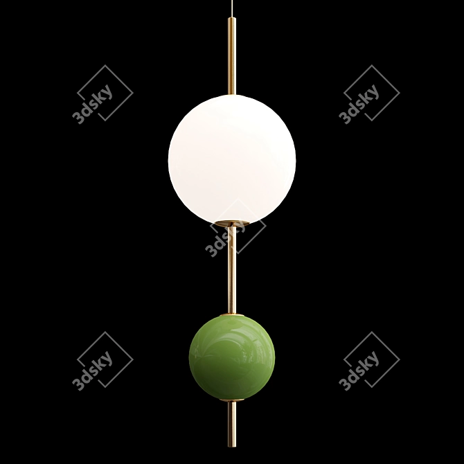 Sweet Candied Balls Pendant Light 3D model image 4