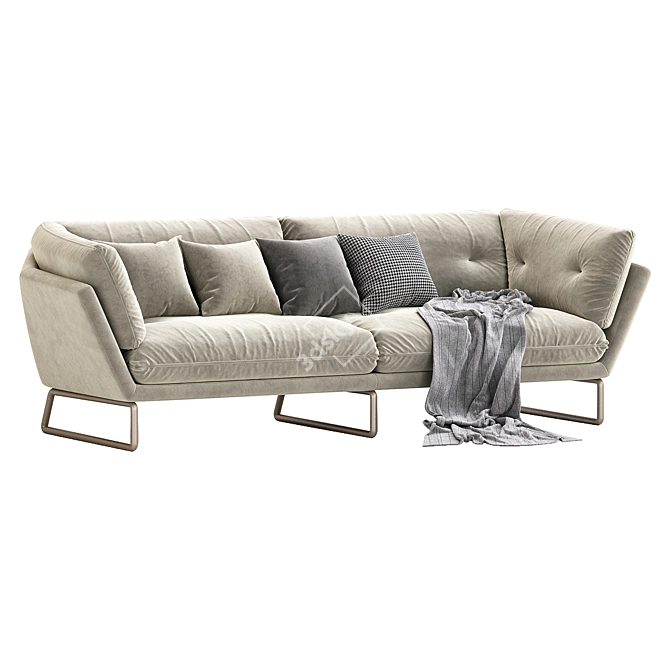 Modern Luxury New York Sofa 3D model image 2