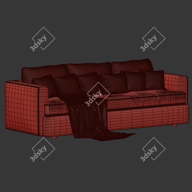 Modern Seating Set for Relaxation 3D model image 6