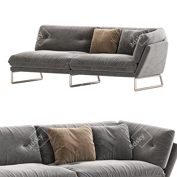 Contemporary New York Style Sofa 3D model image 3