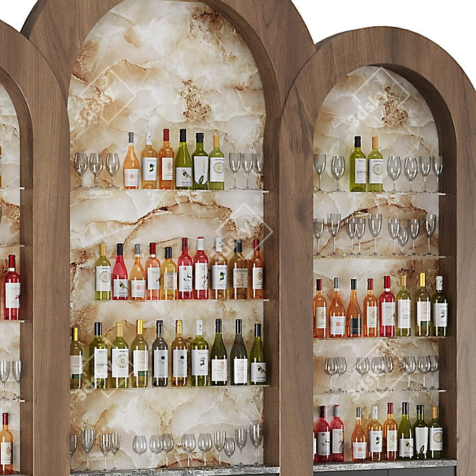  Modern Bar Restaurant Set5 3D model image 4