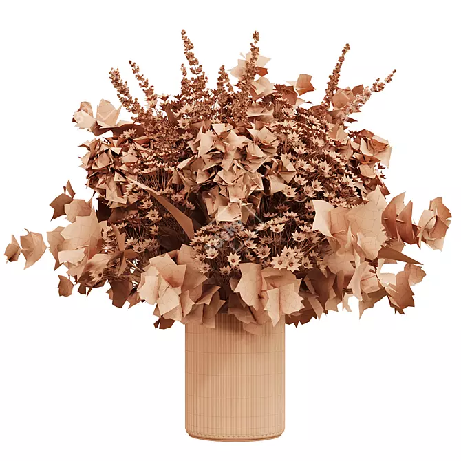 Hydrangea Eucalyptus Bouquet 3D Model 3D model image 6