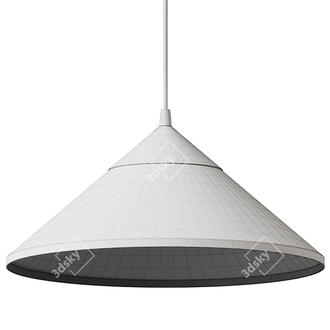 Retro Nordic Flair Pendant Light 3D model image 5