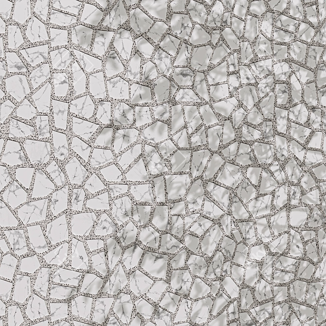 Particle Terrazzo Mosaic Panel Collection 3D model image 3