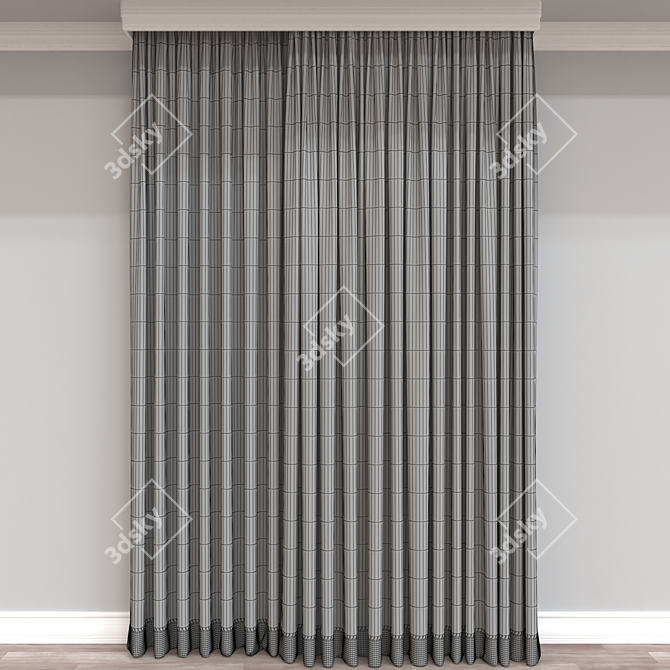 Versatile 3D Curtain Model - 920 3D model image 4