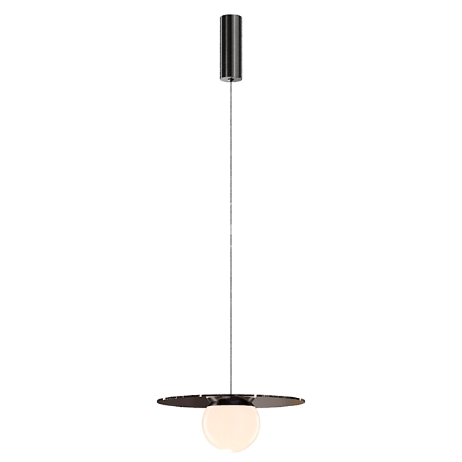 Sleek Pendant Light Model 3D model image 2