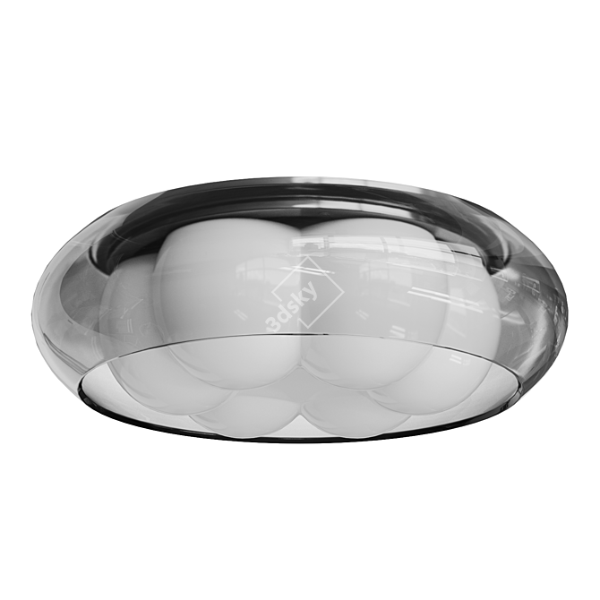 Floral LED Ceiling Lamp 3D model image 2