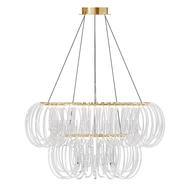 MERTEN Pendant Chandelier 3D Model 3D model image 2