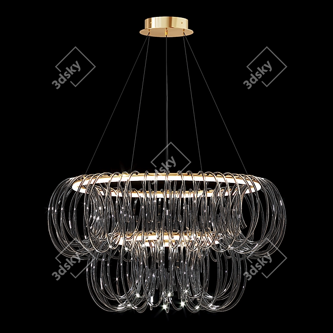 MERTEN Pendant Chandelier 3D Model 3D model image 5