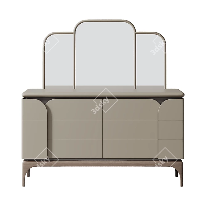 Elegant Alexander Dressing Table 3D model image 2