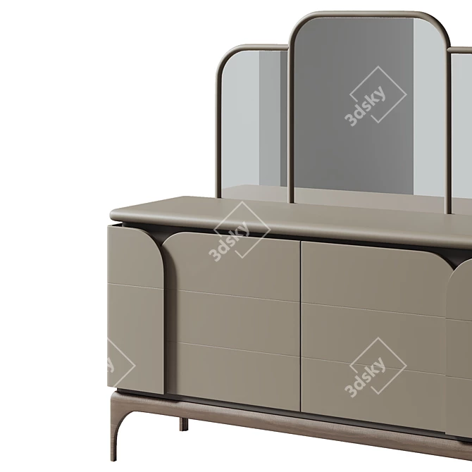 Elegant Alexander Dressing Table 3D model image 3