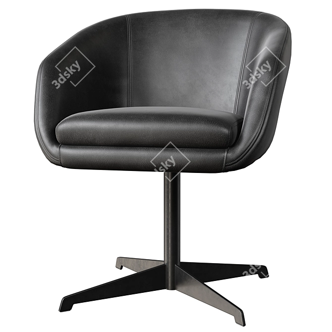 Wayne Enterprises Leather Swivel Chair 3D model image 5