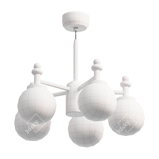  Scandinavian Pendant Chandelier LUFTSKIP 3D model image 2