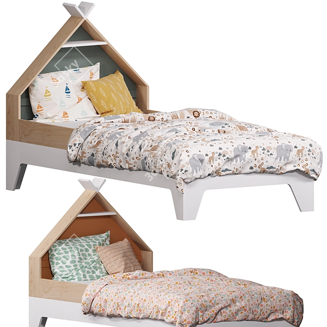 Vertbaudet Kids Bed Tipili Line 3D model image 8