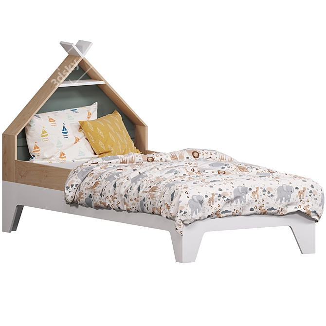 Vertbaudet Kids Bed Tipili Line 3D model image 9