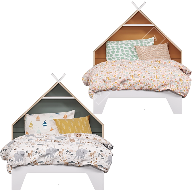 Vertbaudet Kids Bed Tipili Line 3D model image 10