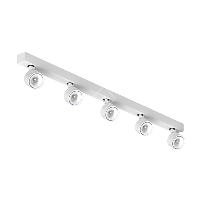 Rotating LED Ceiling Light Discreet 3D model image 5