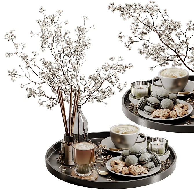 Elegant Decor Set 148 3D model image 2